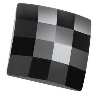 Preciosa Chessboard Square MAXIMA - Jet HF 23980 (12 x 12 mm) per 144 stuks