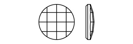 Preciosa Chessboard Circle MAXIMA - Crystal HF 00030 (6 mm) per 288 stuks