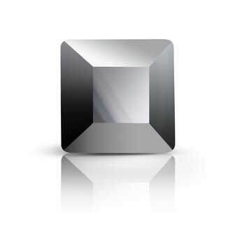 Preciosa Square MAXIMA - Jet Hematite HF 23980 (3 x 3 mm) per 1440 stuks