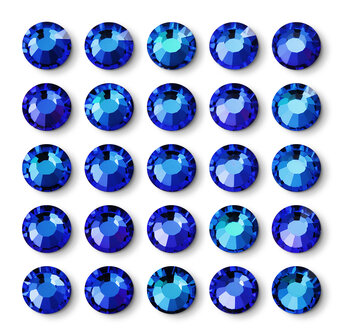 Preciosa Chaton Rose MAXIMA - Crystal Bermuda Blue 296 BBL HF 00030 (SS40) per 144 stuks