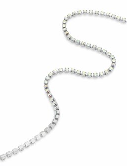 Preciosa Cupchain met Chaton MAXIMA - Crystal - Rhodium - 1 rij 