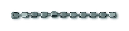 Preciosa Cupchain met Chaton MAXIMA -  Crystal AB - Ruthenium plating - 1 rij 