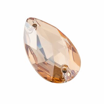 Preciosa Sew-on Pear 2H - Crystal S Honey 00030 (12x7 mm) per 96 stuks