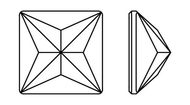 Preciosa Pyramid MAXIMA - Crystal HF 00030 (5 x 5 mm) per 288 stuks