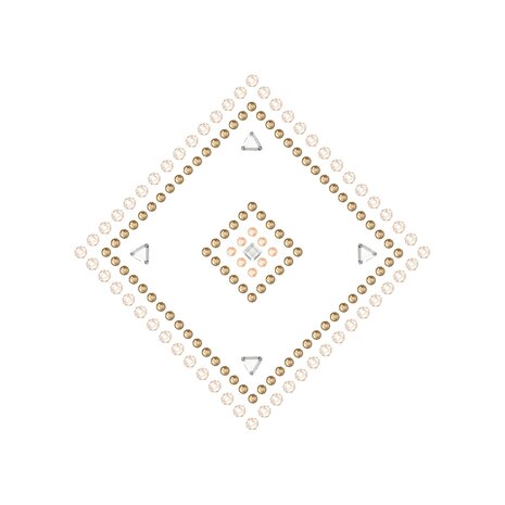 Byzantine Square (107.9 x 107.9 x 1.5mm) - Preciosa Transfer - MAXIMA FB HF - (per 10 stuks)